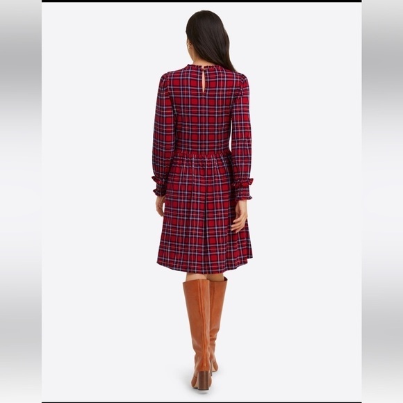 ⭐️ New Draper James Kitty Knit Angie Plaid Dress Size 1X - Picture 2 of 10